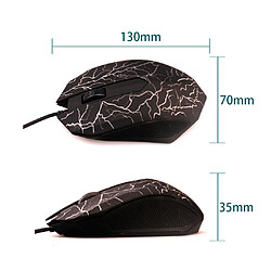 souris optique filaire gamer avec câble USB pas cher