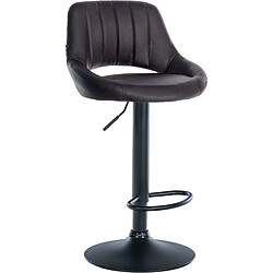 Non Tabouret de bar Milet simili cuir noir