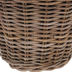 Avis Pot de fleurs panier en osier rotin panier avec supports pour plantes fleurs 40x36 cm