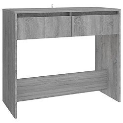 vidaXL Table console sonoma gris 89x41x76,5 cm bois d'ingénierie