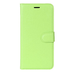 Wewoo Coque vert pour cartes et porte-monnaie vivo X9s Litchi Texture horizontale Flip étui en cuir avec titulaire fentes