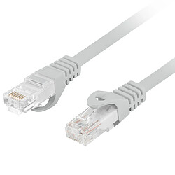 Lanberg Câble réseau Ethernet UTP gris Cat.6 1 m PCU6-10CU-0100-S