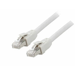 Câble réseau équiper Rj45 Cat 8.1 S/Ftp Lsoh gris 0,5 M