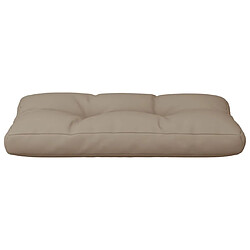 Acheter vidaXL Coussin de palette taupe 70x40x12 cm tissu