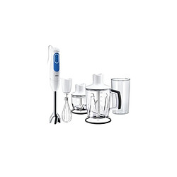 BRAUN MQ3045WH Mixeur plongeant avec 2 hachoirs Aperitive - Blanc et Bleu