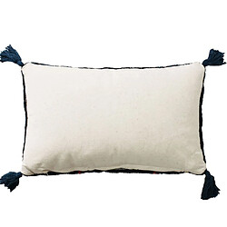 Thedecofactory BERBERE COLOR - Coussin 100 % coton esprit berbère bleu 30x50 pas cher