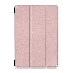 Etui en PU support triple rose pour votre Lenovo Tab M10 TB-X605F