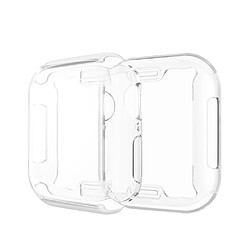 Wewoo Coque en TPU plaqué pleine couverture pour Apple Watch séries 5 et 4 de 44 mm transparent