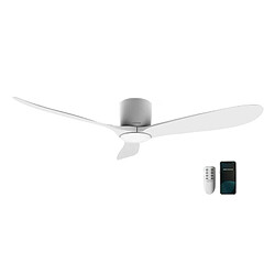 Cecotec Ventilador de Techo con Mando a Distancia y Wifi EnergySilence Aero 5400 Aqua Connected. 40 W, 52 , 3 Aspas