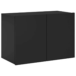 vidaXL Meuble TV mural noir 60x30x41 cm