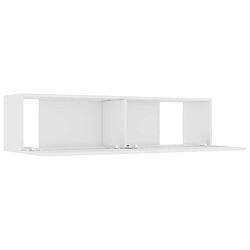 Maison Chic Meuble TV scandinave - Banc TV pour salon Blanc 120x30x30 cm Aggloméré -MN71479 pas cher