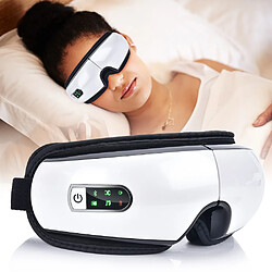 Universal Intelligent USB Rechargeable Electric Eye Masser Air Pressure Thermal Massage Glasses Pliable Bluetooth Music Eye Massage Car | Eye Masser pas cher