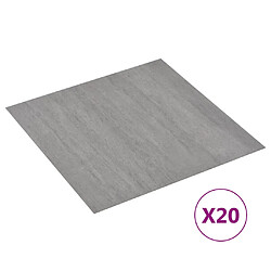 vidaXL Dalles de plancher autoadhésives 20 pcs PVC gris pointillé