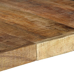 Acheter vidaXL Table à manger 140x140x75 cm Bois de manguier brut