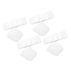 vhbw 20x sacs compatible avec Makita BCL140, BCL140Z, BCL180, BCL180Z, BCL180ZW, CD100DZX, CL060, CL070 aspirateur - microfibres non tissées, blanc