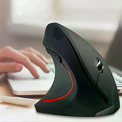 Souris de jeu verticale sans fil 2,4 G ergonomique 1600 DPI pour PC portable et bureau