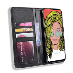 Wewoo Housse Coque Étui en cuir à boucle magnétique avec rétro pour Crazy Horse Texture horizontale Huawei P Smart Zavec support et fentes cartes et cadre photo Noir pas cher