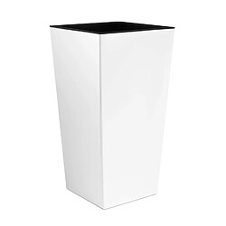 Pot de fleur 35L avec insert Urbi Square blanc DURS300-S449