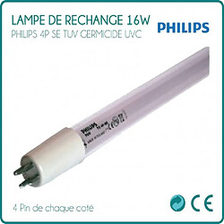 Avis Desineo LAMPE PHILIPS Tube 4P SE 16w UVC GERMICIDE pour UV potabilisation Bassin