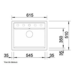 Avis Blanco Evier à encastrer Dalago-6 1 cuve noir 525873