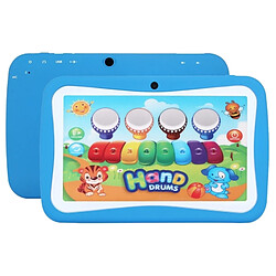 Wewoo Tablette Tactile Éducation des enfants, bleu 7 pouces, 512 Mo + 8 Go, Android 5.1 RK3126 Quad Core 1,3 GHz, WiFi, carte TF 32 Go, double caméra