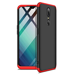 Wewoo Coque Rigide Étui pour PC à couverture intégrale à trois étages OPPO A9 noir rouge