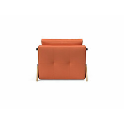 Acheter Inside 75 INNOVATION LIVING Fauteuil design SOFABED CUBED 02 WOOD Argus Rust convertible lit 200*90 cm