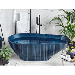 Beliani Baignoire îlot bleu marine 170 x 80 cm RIOJA