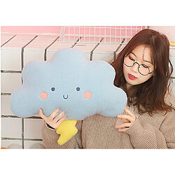 Universal 48cm Kawaii Baby Girl Chambre Décoration Transparente Mignon Nuage Peluche Peluche Doux Enfant Sommeil Entreprise Embrasse Oreiller Cadeau mignon | Oreiller de luxe (bleu)