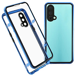 Coque en métal double face, bleu pour votre OnePlus Nord CE 5G