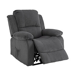 Bestmobilier Armand - fauteuil relax en velours côtelé