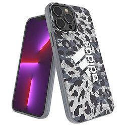 Adidas Coque Silicone pour iPhone 13 Pro Max Imprimé Léopard Bords Surélevés Camouflage