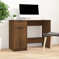 Maison Chic Bureau,Table de travail,bureau de travail pour chambre Chêne marron 100x50x75 cm Bois d'ingénierie -GKD63174