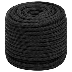 vidaXL Corde de bateau Noir complet 16 mm 100 m Polypropylène