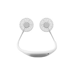 YP Select Led Lampe Aromathérapie Sports Neck Fan Usb Chargeur Portable Fan - Blanc Troisième Génération