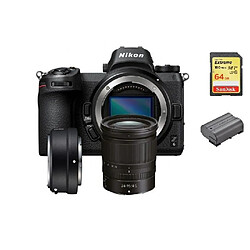 NIKON Z6 KIT NIKKOR Z 24-70mm F4 S WITH FTZ Mount Adapter + 64GB SD card + EN-EL15B Battery