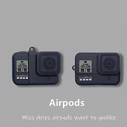 GUPBOO Airpods Coque Housse Étui Protecteur Compatible pour AirPods Pro-Caricature d'appareil photo Polaroid