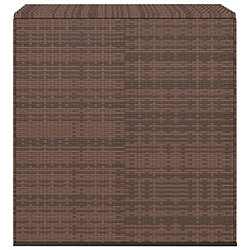 vidaXL Boîte à coussins de jardin Résine tressée 100x49x103,5cm Marron