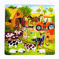 Avis Puzzle 16 pieces Day on the farm