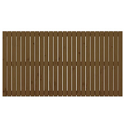 Avis vidaXL Tête de lit murale Marron miel 166x3x90 cm Bois massif de pin