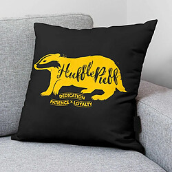 Housse de coussin Harry Potter Hufflepuff Noir 50 x 50 cm