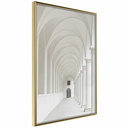 Paris Prix Affiche Murale Encadrée White Colonnade 20 x 30 cm Or