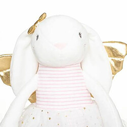 Peluche Enfant Lapin Glitter 40cm Blanc