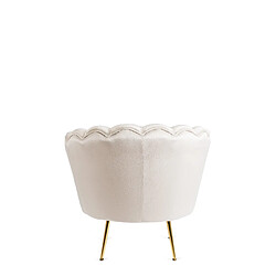 Acheter Vivaldi Fauteuil ANGEL Creme Velours