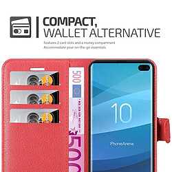 Avis Cadorabo Coque Samsung Galaxy S10 PLUS Etui en Rouge