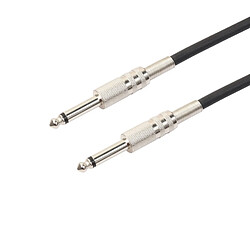 Wewoo Câble 1,8 m 1/4 pouce 6,35 mm mâle à blindé Jack Mono Plugs Audio Patch Cable