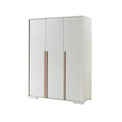 Mes Armoire 3 portes blanc et naturel - BILLY