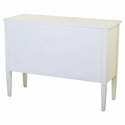 Meuble d'Entrée Alexandra House Living Blanc Rotin Bois d'épicéa Bois MDF 78 x 40 x 106 cm pas cher