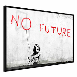 Paris Prix Affiche Murale Encadrée Banksy No Future 30 x 20 cm Noir