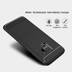 Wewoo Coque noir pour Samsung Galaxy S9 Texture de fibre de carbone brossé Soft TPU Anti-skip housse de protection arrière, petite quantité recommandée avant Galaxy S9 lancement